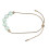 Fake Green Beaded Gold Plated Adjustable Bracelet 3