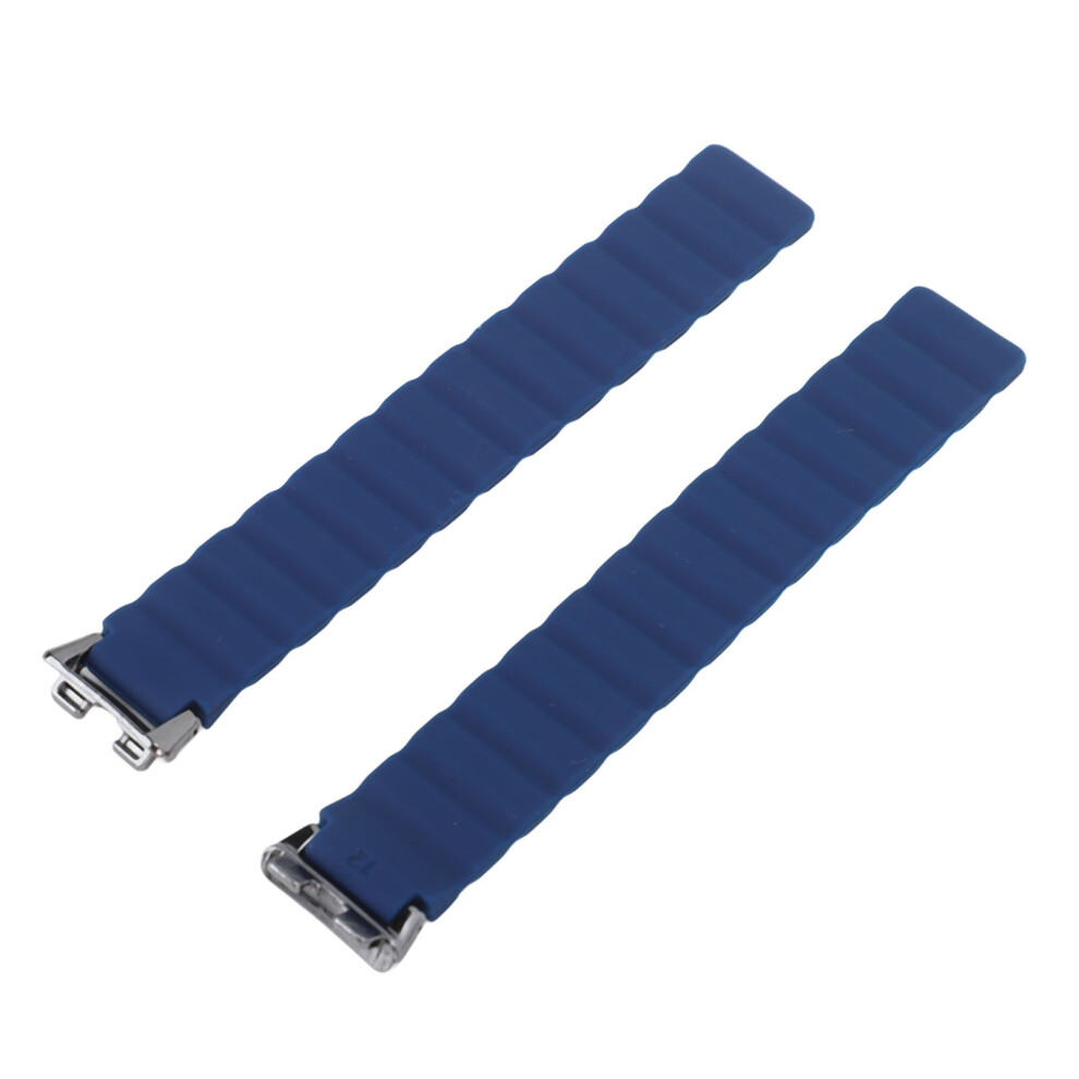 (Midnight Blue) Silicone Magnetic Watch Band Adjustable Quick Release Black Orange Blue,Orange,Black 448787345462