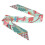 Silk Scarf Light Blue Thin Long Elegant for Women 1
