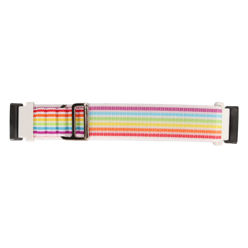(Multicolor) Stretch Nylon Smartwatch Band For Fitbit Versa 4 3 Sense 2 Orange 448787347626