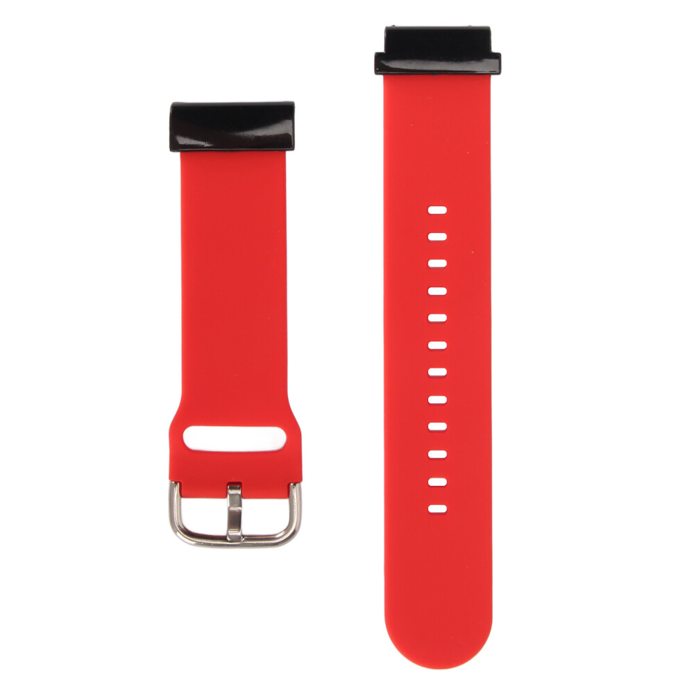 (Red) 26Mm Silicone Watch Strap For Fenix 7X 6X 5X Red 448787347954