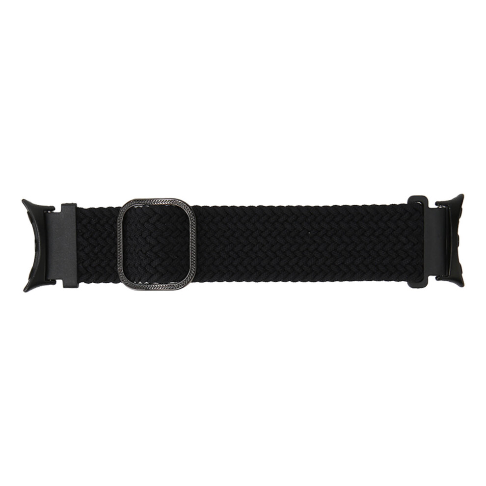 (Black) Braided Watch Strap Multicolor For Pixel Watch Indigo Black 448787349651