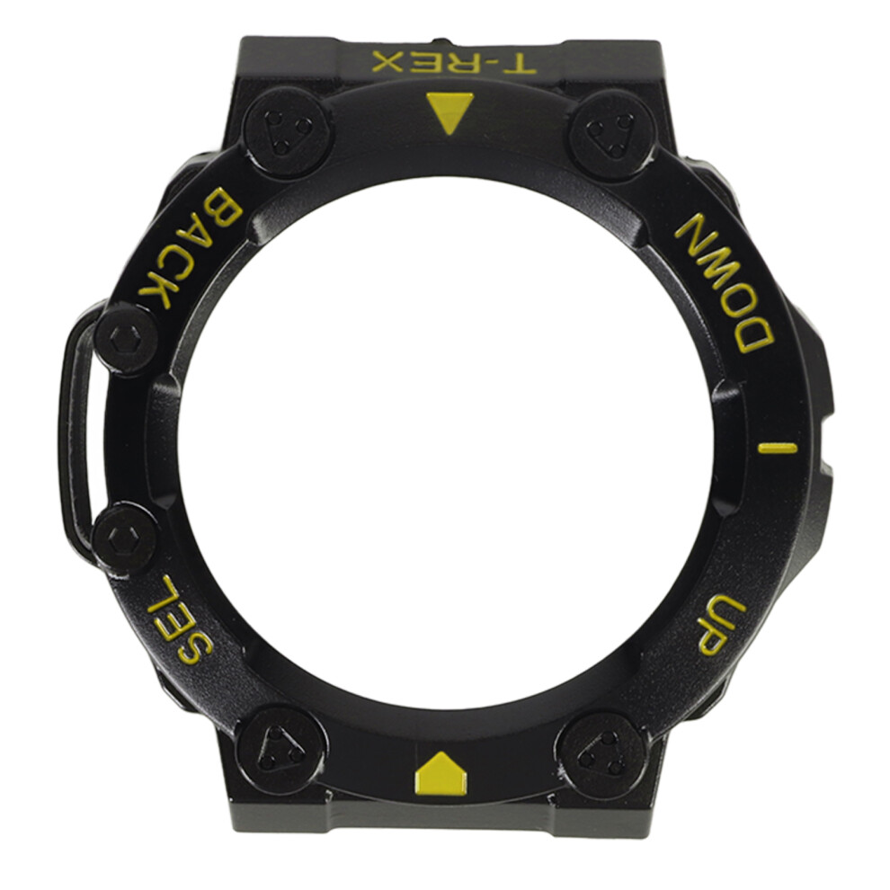 (Black Yellow) Watch Case For Amazfit T Rex 2 Shockproof Bumper Black Black,Yellow 448787350039