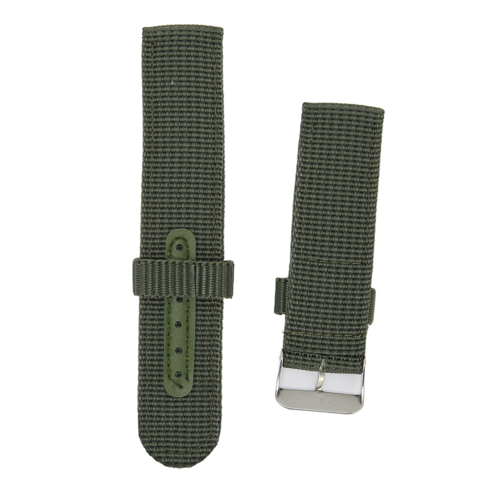 (Green) 22Mm Canvas Watch Strap Quick Release Green 448787350985