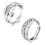 2Pcs Unisex Open Multi Circle Rotating Bead Alloy Ring 1