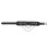 (Black) Double Deck PU Leather Choker Punk Adjustable 46cm Black Necklace 3