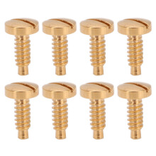 (Gold) 8pcs Watch Case Screws Stainless Steel Rose Gold