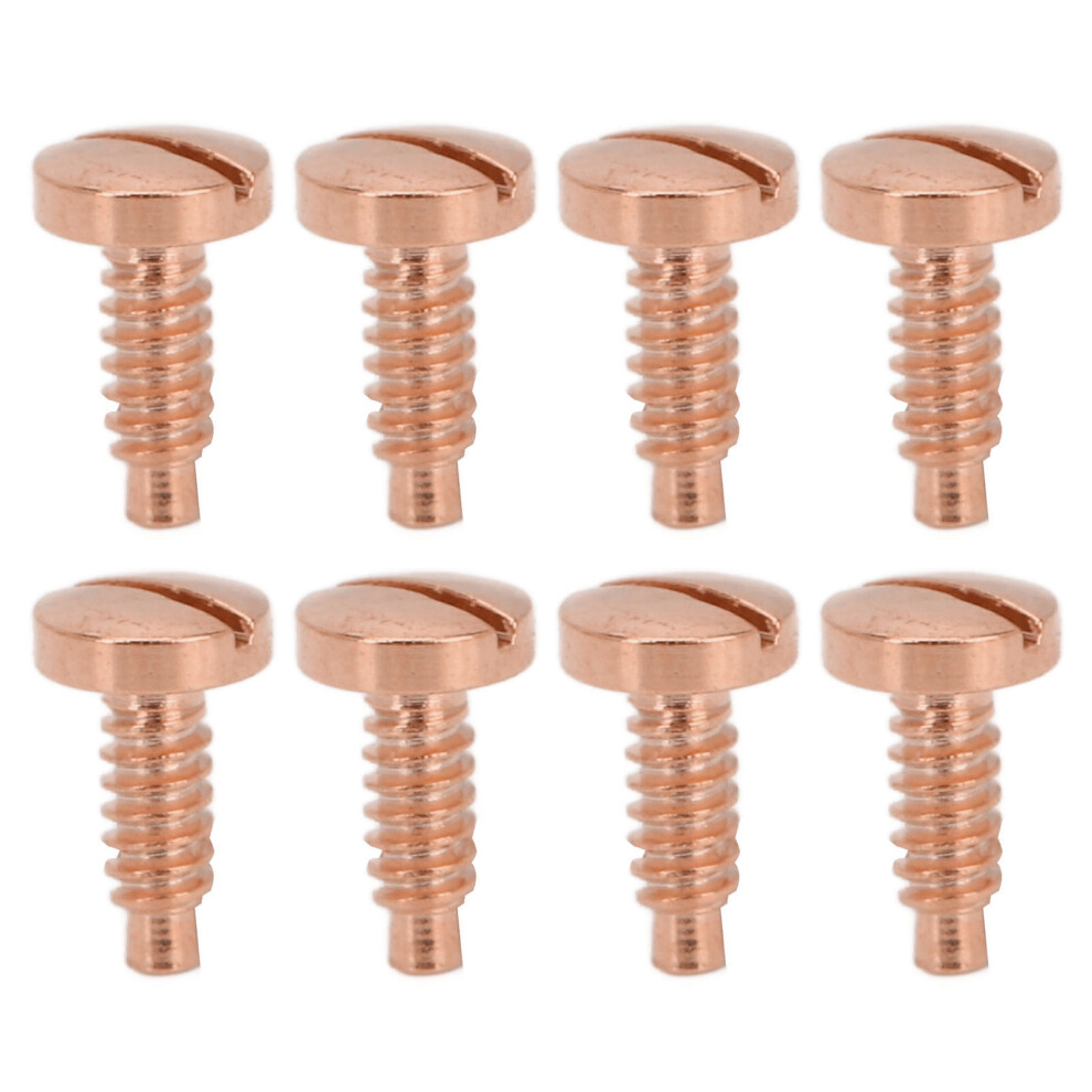 (Rose Gold) 8pcs Watch Case Screws Stainless Steel Rose Gold-image-OPC-PMM2J5N-NEW