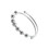 Anxiety Ring Stainless Steel Adjustable Stress Relief Rotatable Beads 3