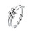 Anxiety Ring Stainless Steel Adjustable Stress Relief Rotatable Beads 2