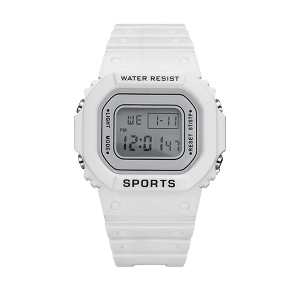 (White) Led Smartwatch Waterproof Luminous Sports Watch For Boys Girls Pink Pink,White 448787357168