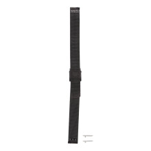 (0.79in) Mesh Stainless Steel Watchband Men Women Adjustable Black 0.87in