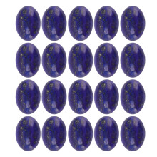 20pcs Oval Flatback Lapis Lazuli Cabochon Stone for Jewelry Making