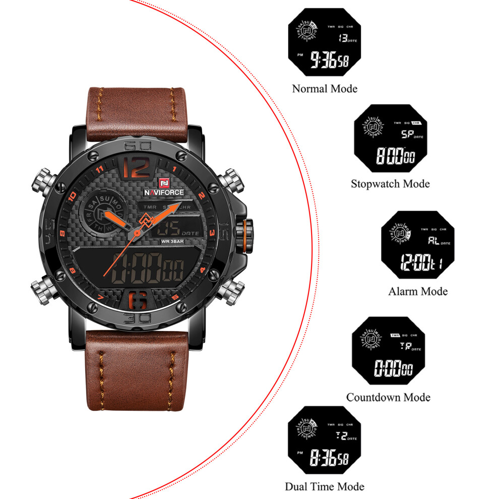 Men Digital Quartz Alarm Sports Wrist Watch 448787358189