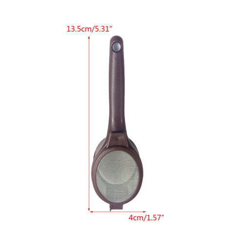 Teas Strainer Mesh Spoon with Comfortable Nonslip Hanging Handle 2