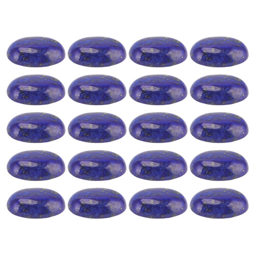 20pcs Oval Flatback Lapis Lazuli Cabochon Stone for Jewelry Making 1