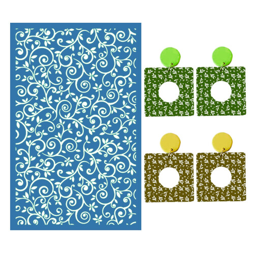 Leaves Silkscreen-Stencils Reusable Silkscreen Print Kit DIY 2