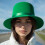 Stage Performances Flat Top Hat HippiesCap Fedoras Hat-White L 3