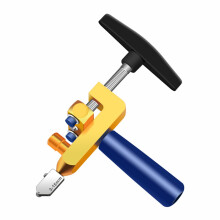 Glass Cutter With Large Cutter Wheel, Aluminum Alloy And PS Eco-Friendly Plastic, High Strength And Toughness, Size L