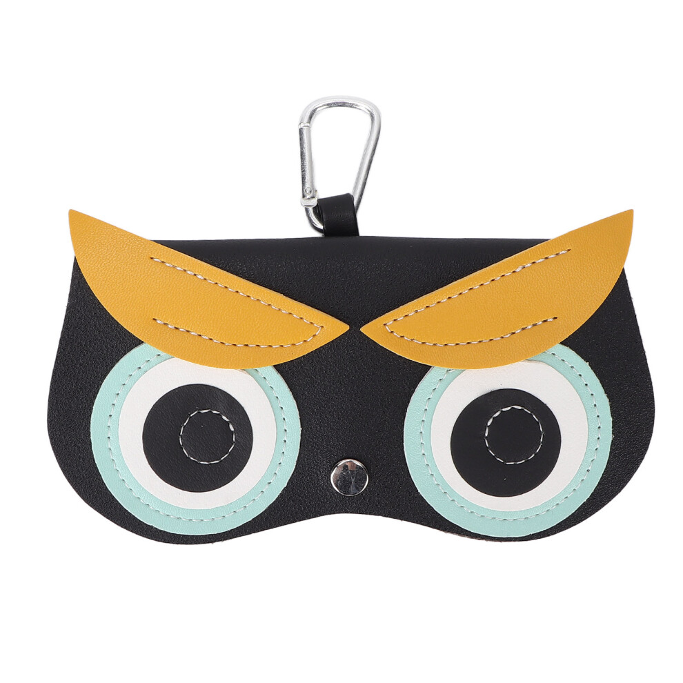 Premium Leather Sunglasses Case Snap Closure Scratch Proof
