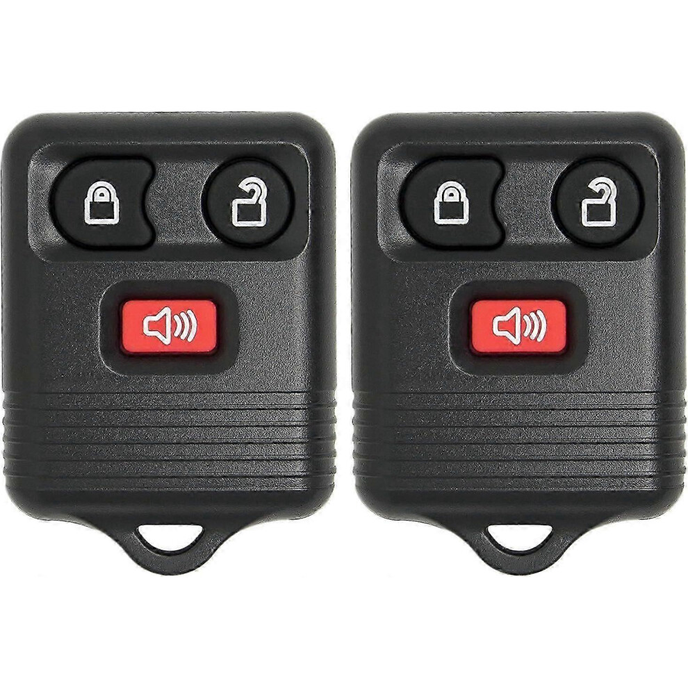 Kikidex (As Show, One Size) Keyless Entry Car Key Fob Replacement For Ford F150 F250 F350 1998-2014, 3-Button Keyless