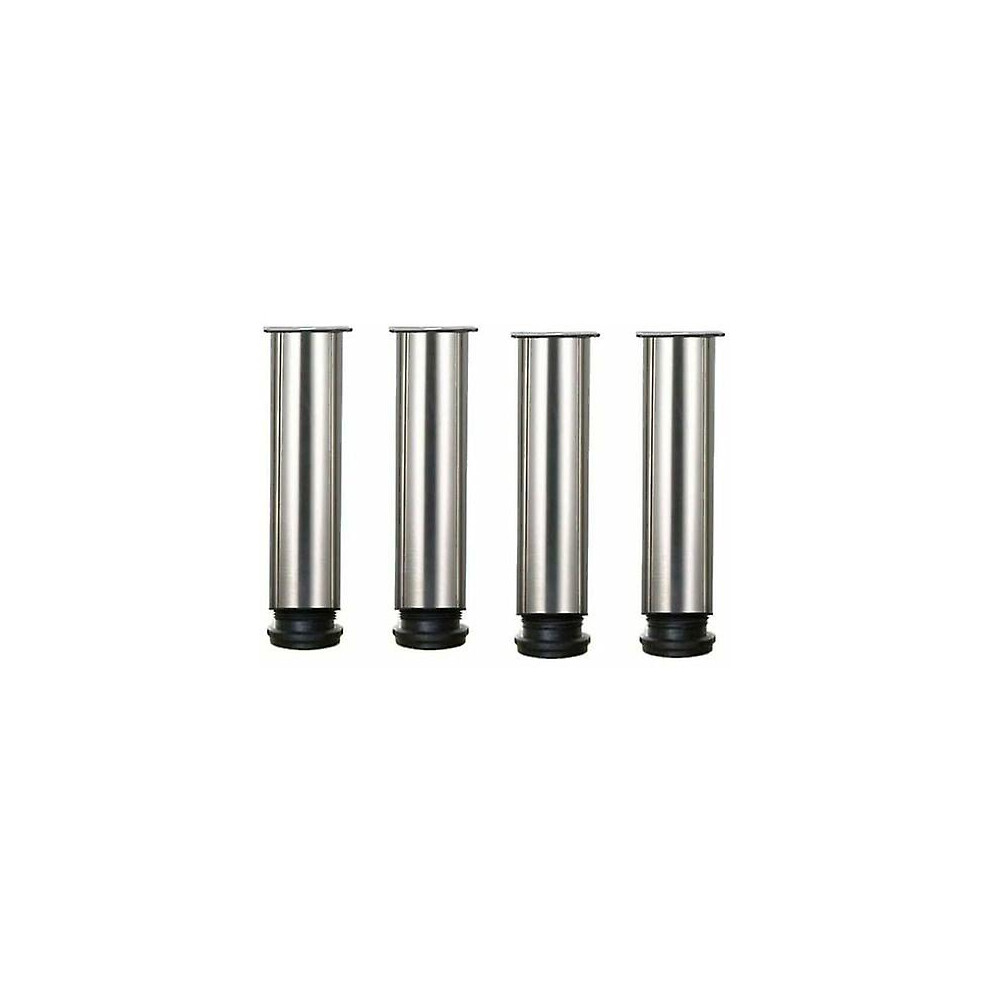 Kikidex (As Show, One Size) Set Of 4 Stainless Steel Furniture Legs Adjustable In Height Of 25 Cm, Ideal For Sofa, Table, Cabinets.