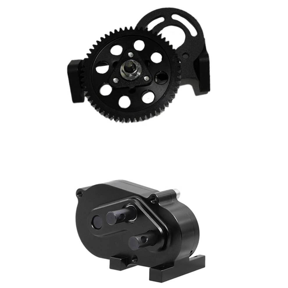 (Black) Aluminum Alloy 1/10 Gear Box RC Upgrade Part Wear And Crash Resistant-image-OPC-PMM2PVJ-NEW