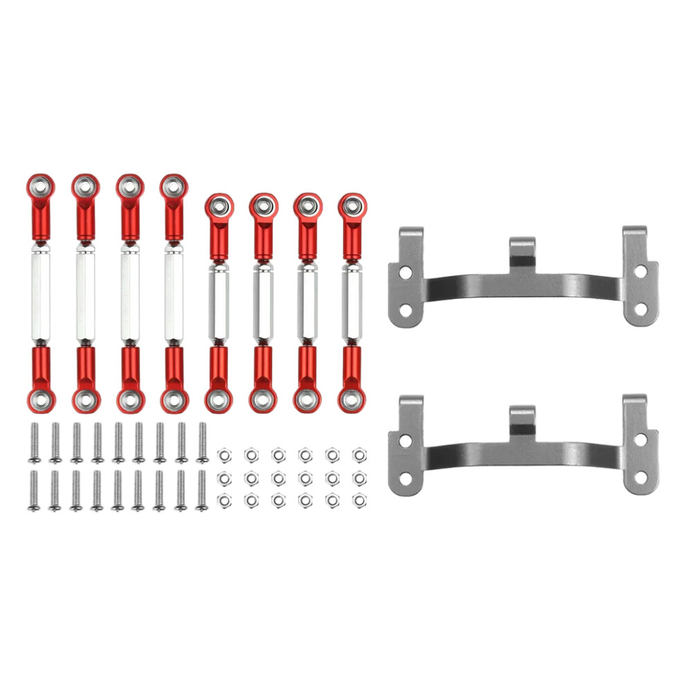 (Red) Wheelbase Steering Link Rod Set For 1/16 D90 C14 Crawler RC Car-image-OPC-PMM2PZZ-NEW