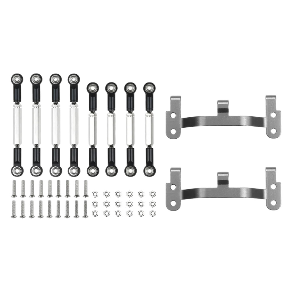 (Black) Wheelbase Steering Link Rod Set For 1/16 D90 C14 Crawler RC Car-image-OPC-PMM2PZS-NEW