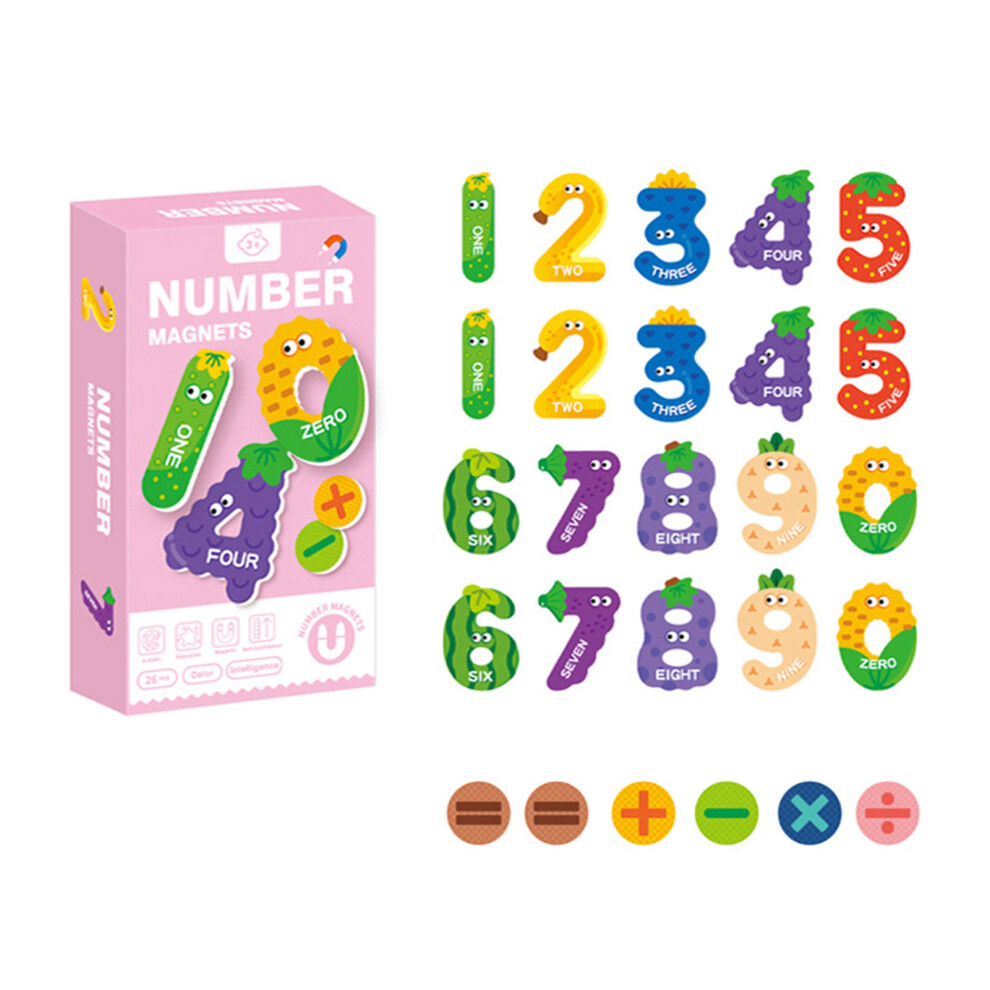 (digit, Refrigerator sticker) Early Education Cognition Refrigerator Magnets Easy And Fun Learning-image-OPC-PMM2QJH-NEW