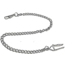 (As show, One size) 1 Pcs Metal Classic Silver Plated Pocket Watch Chain Key Chain 35cm(silver)