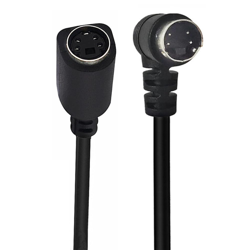 S-Video 4-Pin SVHS Mini DIN Cable 90-Degree Elbow Male To Female Camera DVR DVD Player Video Connection-image-OPC-PMM2SZG-NEW