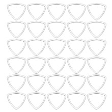 (Triangular Shape S) 30pcs Resin Craft Open Bezels Hollow Frame Pendants Triangular