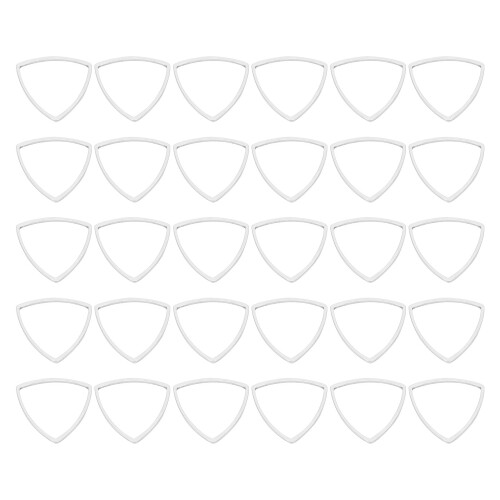 (Triangular Shape L) 30pcs Resin Craft Open Bezels Hollow Frame Pendants Triangular 1