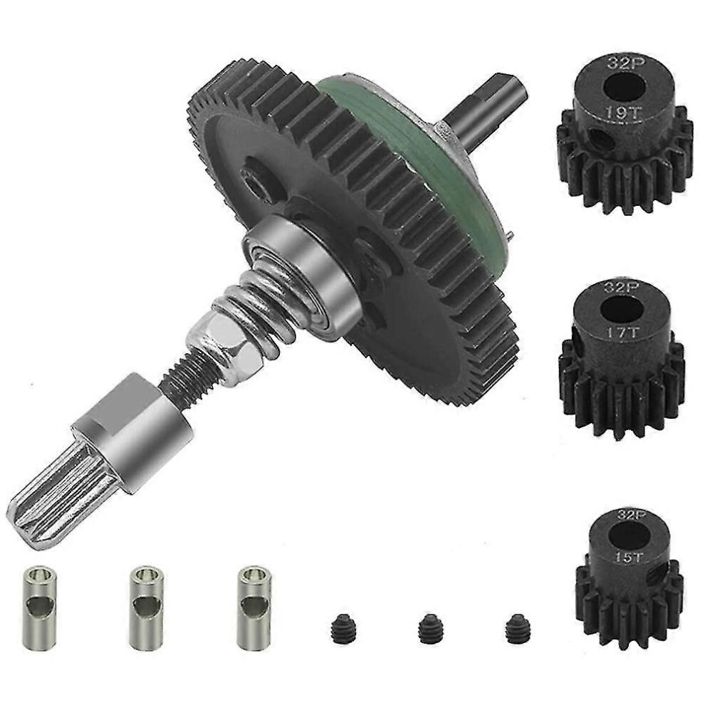 Kikidex (As Show, One Size) Metal 6878 Differential Gear Slipper Clutch And 32P 15T/17T/19T Gear Set For Slash Stampede