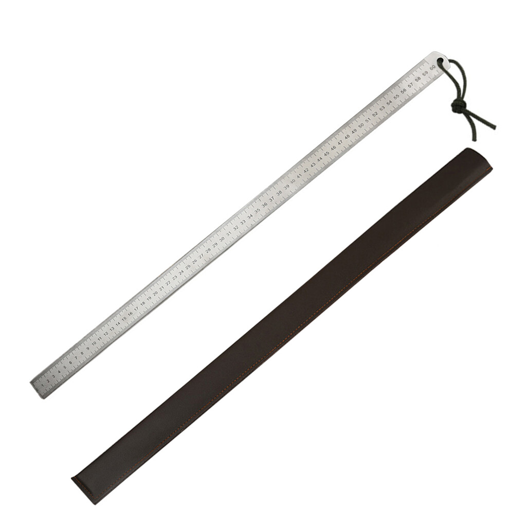 Extra Long Steel Measuring Rulers 5Mm Thick-With Leather Cover 7754000232727