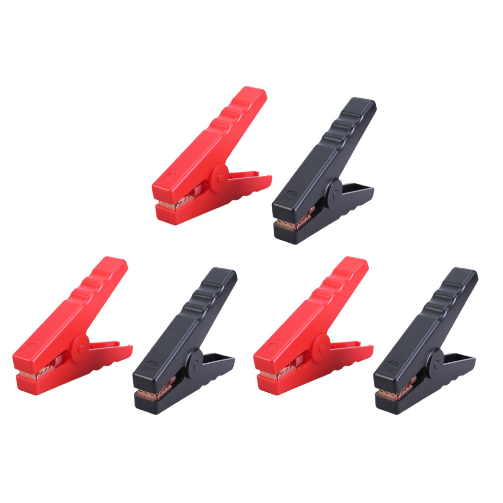 6Pcs Heavy Duty Brass Crocodiles Clamps-Copper Plated Plasti 7754000236831