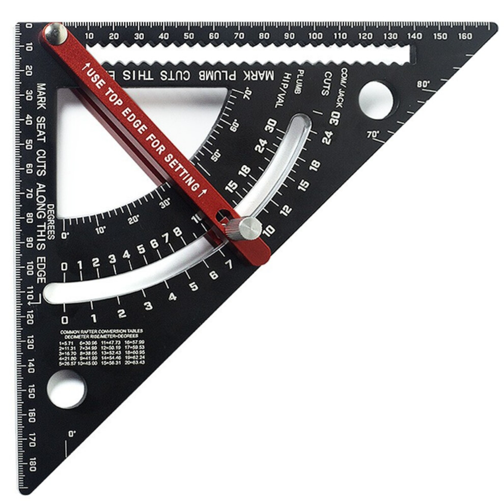Carpentry Triangle Ruler Carpenter-7 Inch Metric Single Ruler 7754000234035