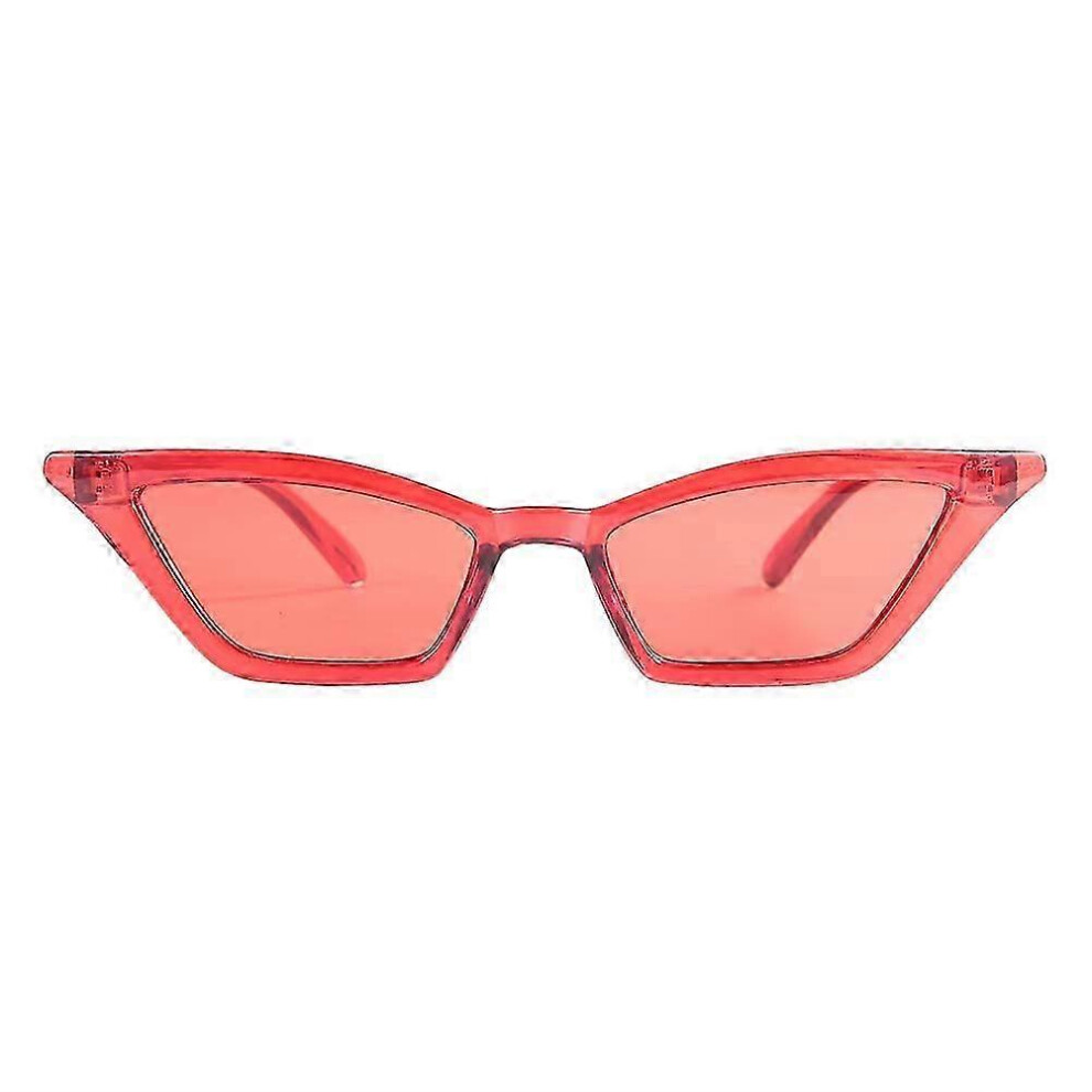 Kikidex (As Show, One Size) Fashionable Vintage Style Wear Resistant Sunglasses Eyewear Sun Glasses For Female( ) Red