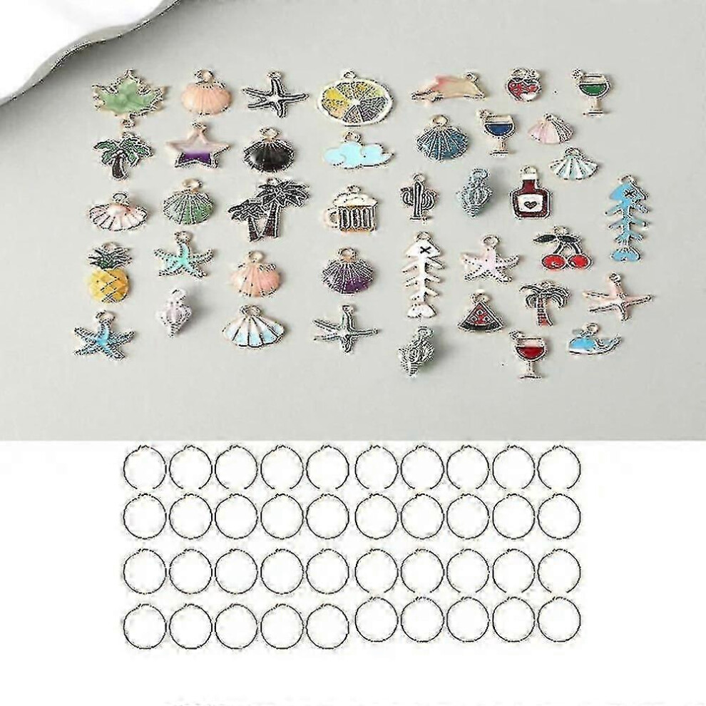 Kikidex (As Show, One Size) 40-Pack Wine Glass Charms Labels Wine Glass Markers Wine Glasses