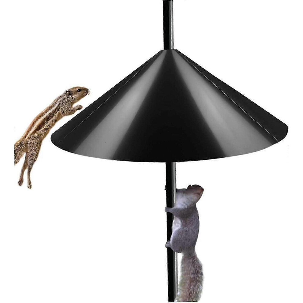 Kikidex (As Show, One Size) 19Inch Squirrel Baffle For Bird Feeder Pole Outdoor Bird Feeder Pole Squirrel