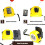 Multiple Tool Holder with AntiSlip Suspensions Bracket-Black 6