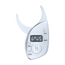 Lightweight Digital Body Fat Caliper with Easy-silver gray