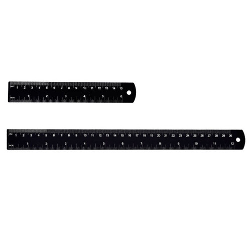 Aluminum Ruler Precisions Measurement Tool Clear Scale for-30cm 1