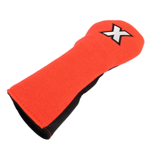 (Orange and Black) Mixed Fabric Golf Club Protector Polyester Waterproof PU 1
