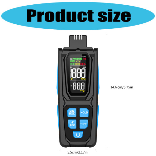 Professionele Koolmonoxidemeter CO-tester voor gebruik 2