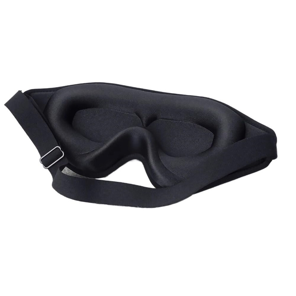 Light/Black 3D Sleep Mask Blindfold Contoured Soft Memory Foam Eye Mask Sleeping Aid Blockout 99% 2 Pack