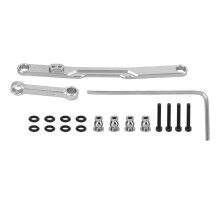 (Silver) RC Steering Rod Lightweight Rust Proof Link for SCX24 Silver