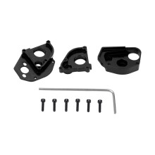 (Black) Aluminum Alloy Gearbox Shell Cover for Axial SCX24 1/24 RC Car Red