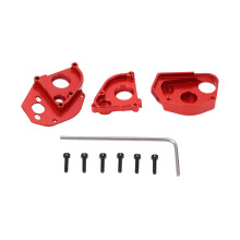 (Red) Aluminum Alloy Gearbox Shell Cover for Axial SCX24 1/24 RC Car Red